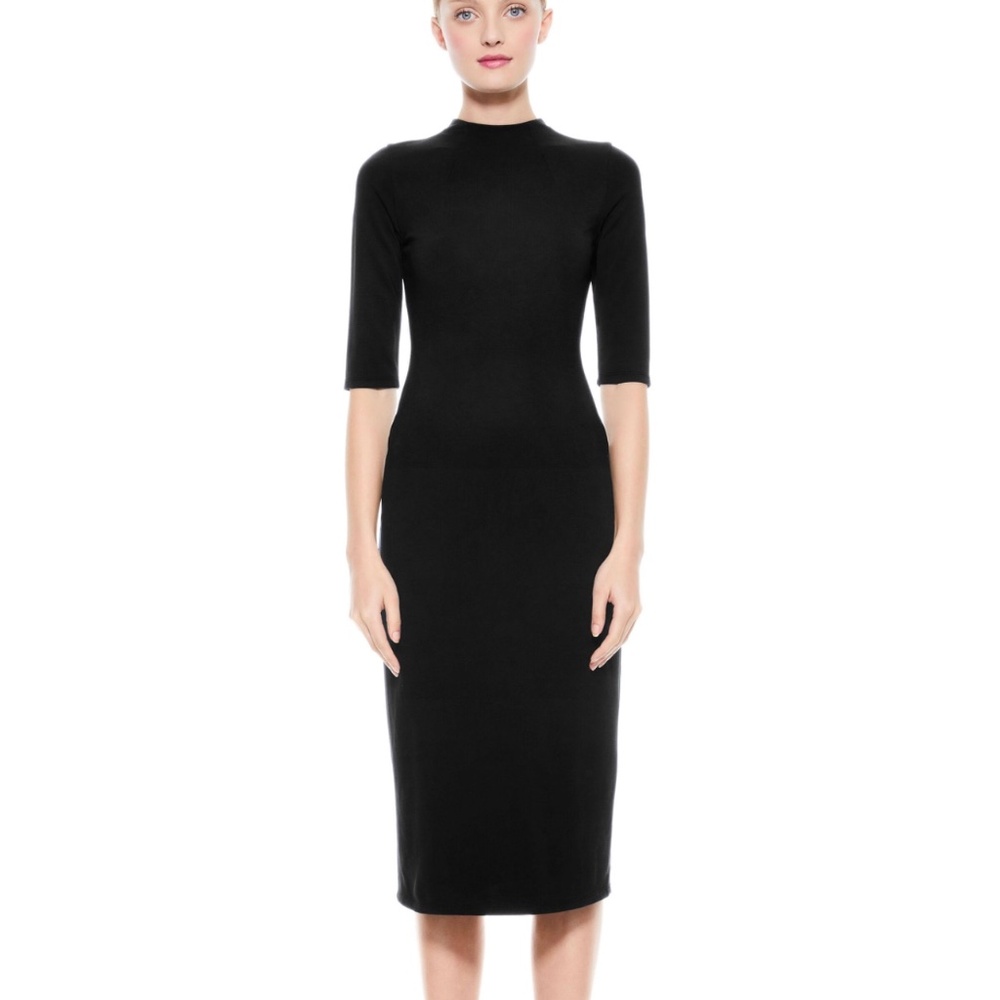 Alice & Olivia Delors midi dress sz 4 black
